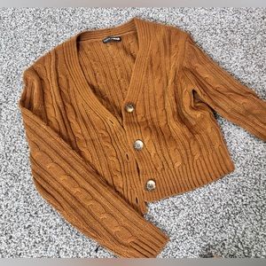 Cardigan knit brown